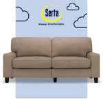 Serta Palisades 73" Track Arm Sofa, Easy Care Fabric, Soft Pillow Back, Pocket Coil Seat Cushions