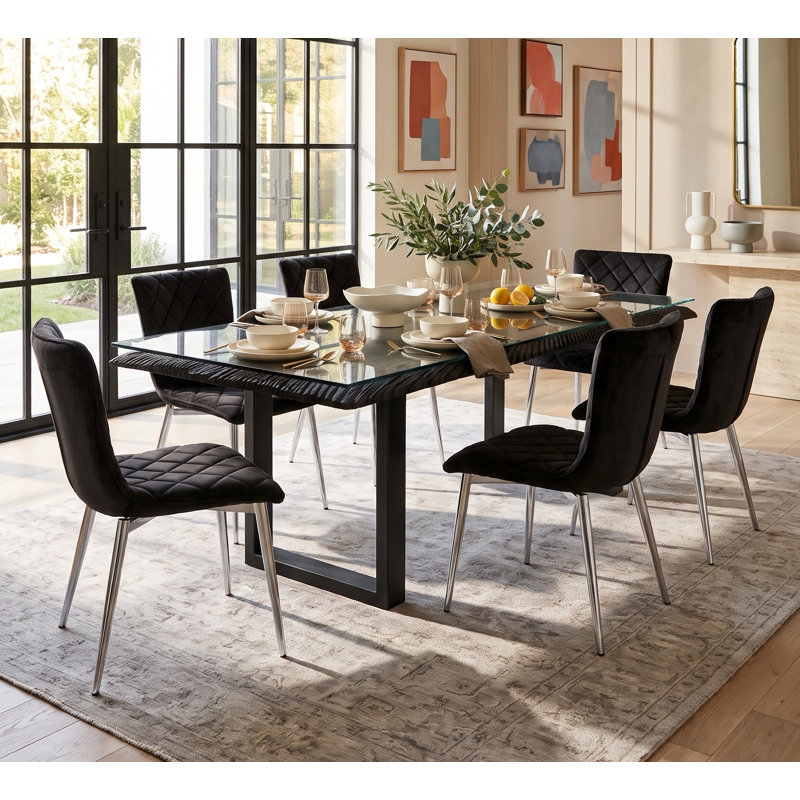 Chainsaw 7 - Piece Acacia Dining Set