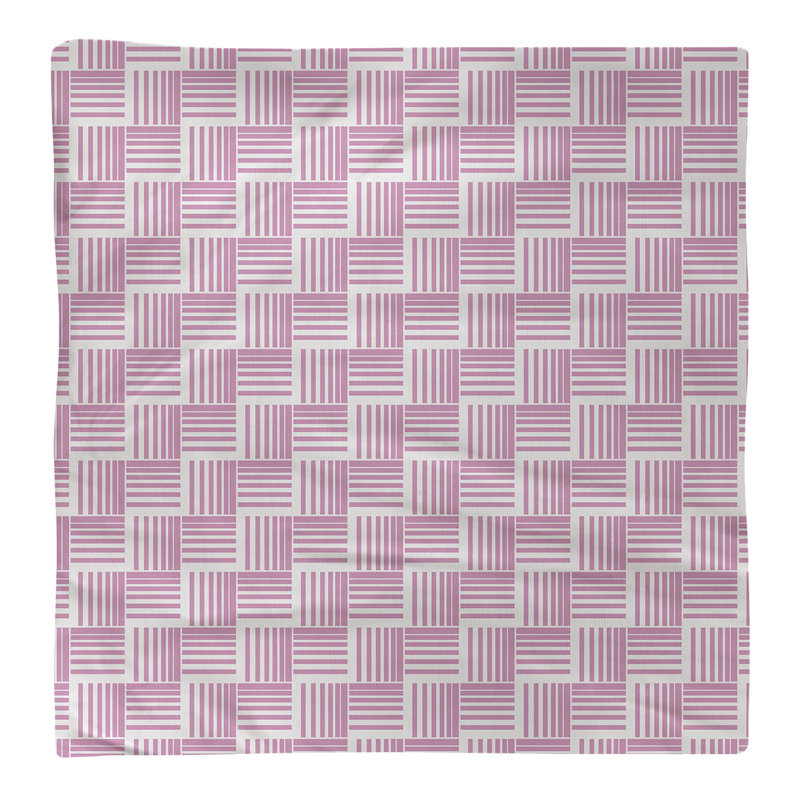 Serviette de table en coton de couleur contrastée, Rose, H 0,1 po x l 22 po x P 22 po, Polyester sergé