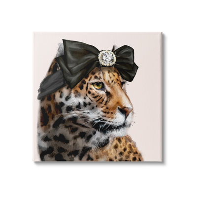 Art mural sur toile tendue Glam Leopard
