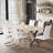 Rectangle Pedestal Dining Set-470387549-470387543