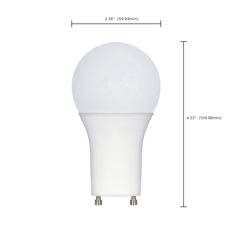 9,8 watts (équivalent à 60 watts), DEL A19, ampoule à intensité variable, culot GU24 / Twist et verrou, 2 700 K
