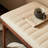 Simple bench walnut leather soft wrapped