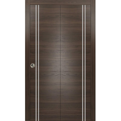 Porte pliante en bois massif massif