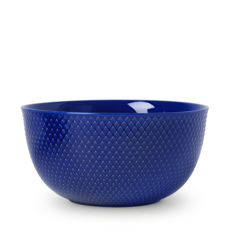 Rhombe Color Handmade Porcelain Salad Bowl