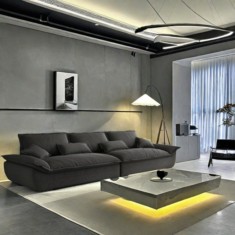 Canapé Minimalist, 4, H 33,46 po x l 118,11 po x P 39,37 po