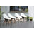 Anautica 8 - Person Teak Solid Wood Patio Dining Set Umbrella Hole Included Square Table