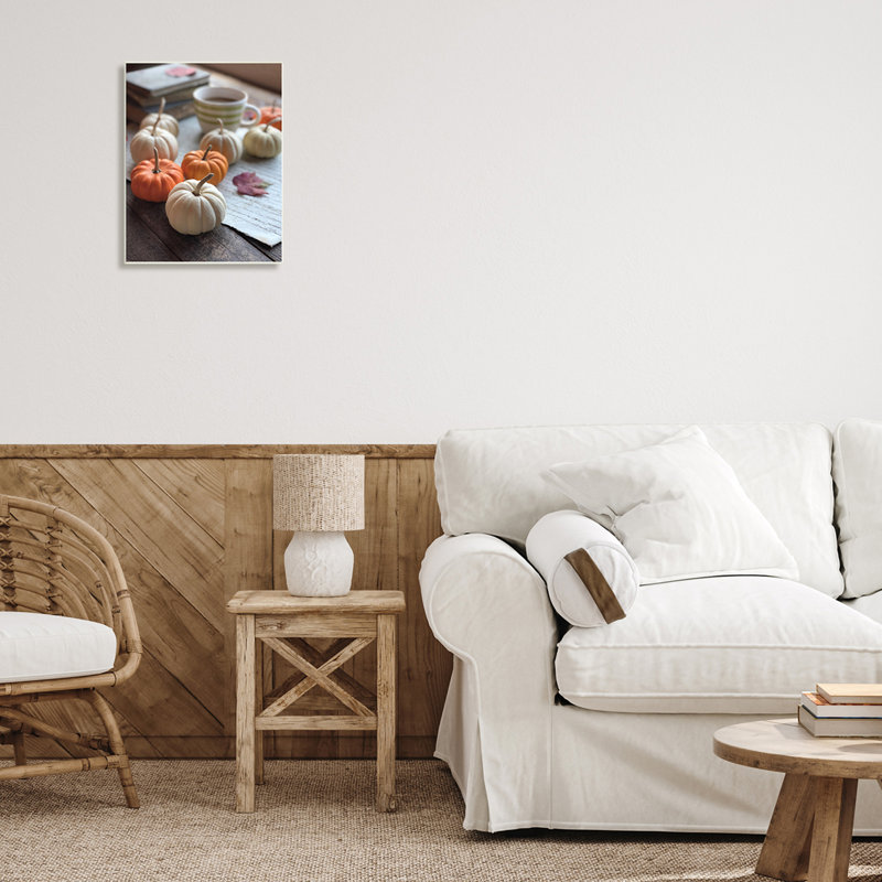 Cozy Pumpkins Scattered Leaves, Plaque murale, H 19 po x l 13 po x P 0,5 po