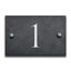Slate House Number Rectangle Wall Mounted Required