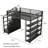 Full Metal Loft Bed With Storage