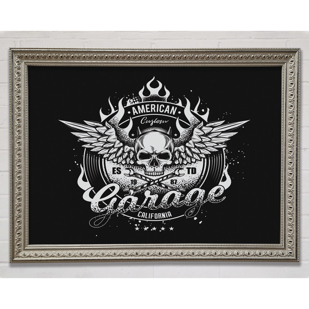 American Custom Garage - Einzelner Bilderrahmen Kunstdrucke