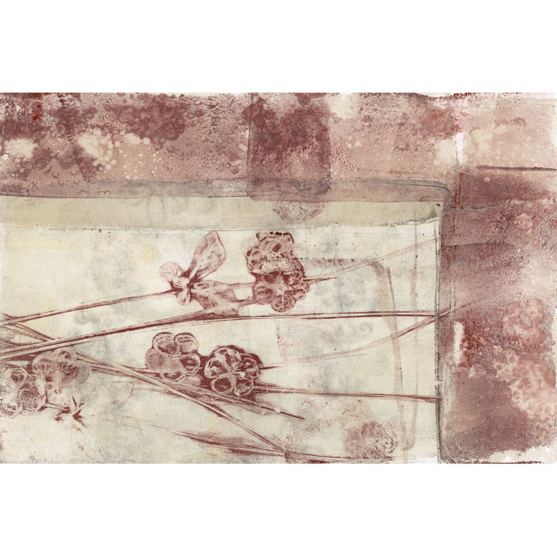 Framed Blossoms I by Jennifer Goldberger - Wrapped Canvas Print, 30cm H x 46cm W