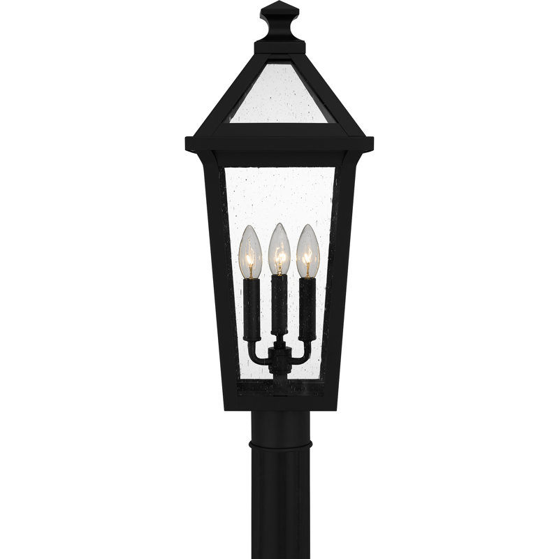 Lampadaire d'extérieur 3 lumières noir mat Achaius
