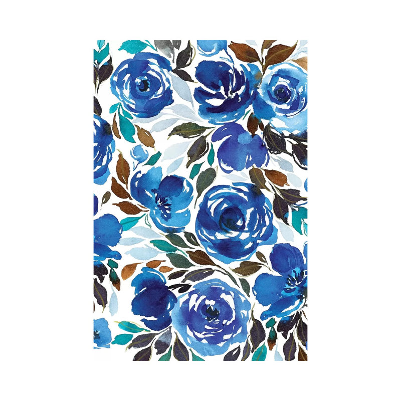 Watercolor Flowers by Joy Ting - Painting on Canvas, Wrapped Canvas, 66.04cm H x 45.72cm W x 3.81cm D