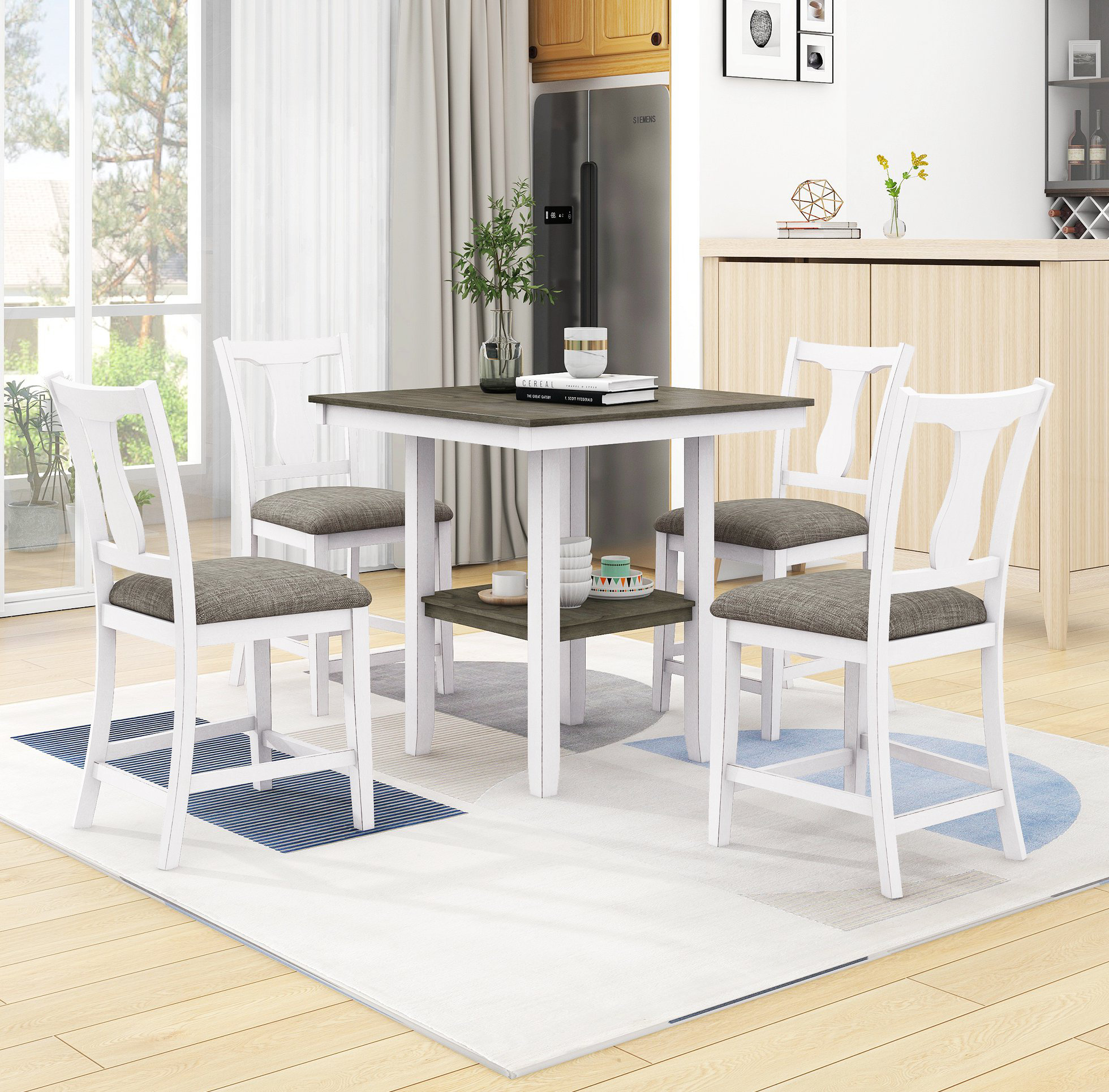 Counter height square table for deals 4