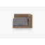 Brown Wicker Outdoor Loveseat, Palisades Cream