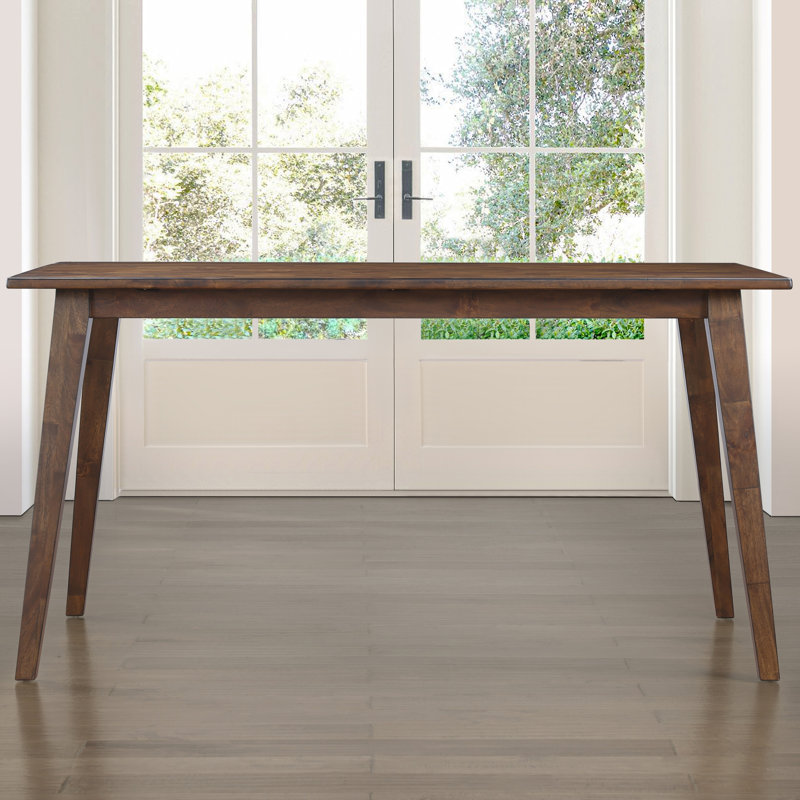 Table de salle à manger en bois massif 72 "Tariel, H 36 po x L 72 po x P 40 po