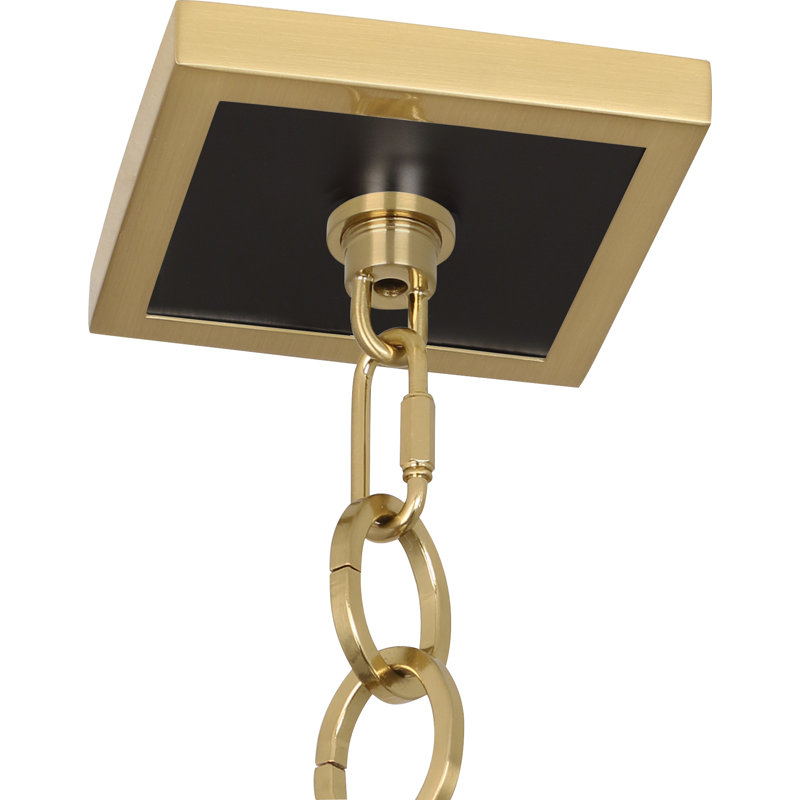 Ranger 3 - Light Chandelier, Matte Black Painted /Modern Brass Accents