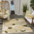 Nourison Aloha Ivory Green Modern Rug-114116801