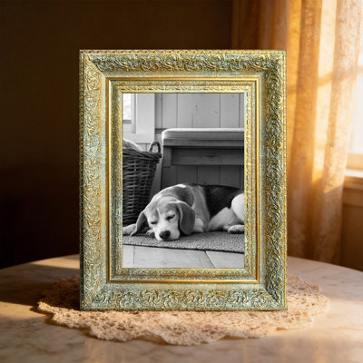 8" x 10" Antique Gold 1PC Home Decor Picture Frame for Office Decor
