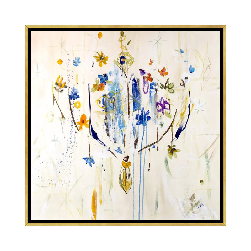 « Natural lustre II » par Julian Spencer, reproduction d’art, Toile encadrée d'or, Pas de tapis, H 37 po x l 37 po x P 1,5 po