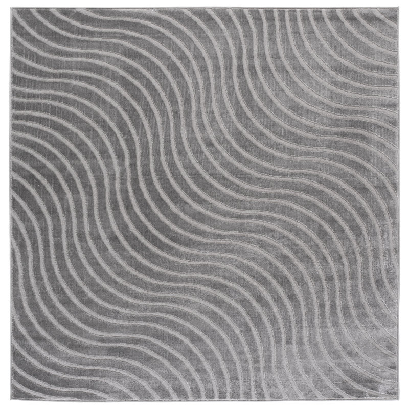 Saylor 134 Performance Abstract Rug, Square 6'3"