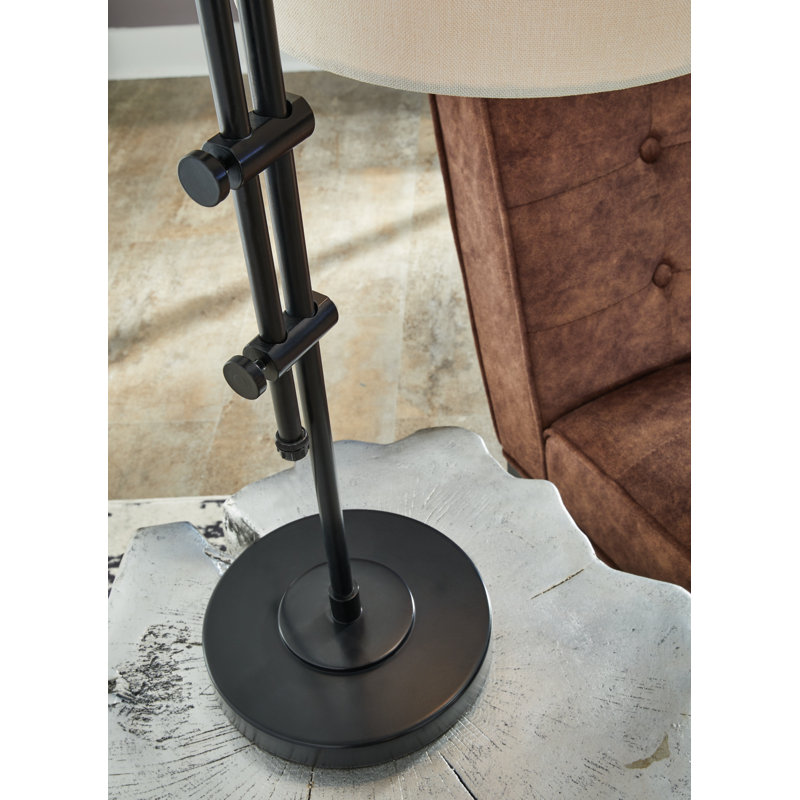 Lampe de bureau 26,75 po Pariaman, Noir, Beige