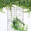 Treillis de jardin en métal 86,7 po x 19,7 po, antirouille - support pour plantes d'extérieur, noir, facile à assembler et résistant à la rouille 86,7 po x 19,7 po, pour les fleurs grimpantes