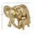 Gracie-Lee Polystone Elephant Gold Decorative Sculpture