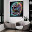 «Skull Graffiti» par Rey Klimt, art mural en verre acrylique-718280232