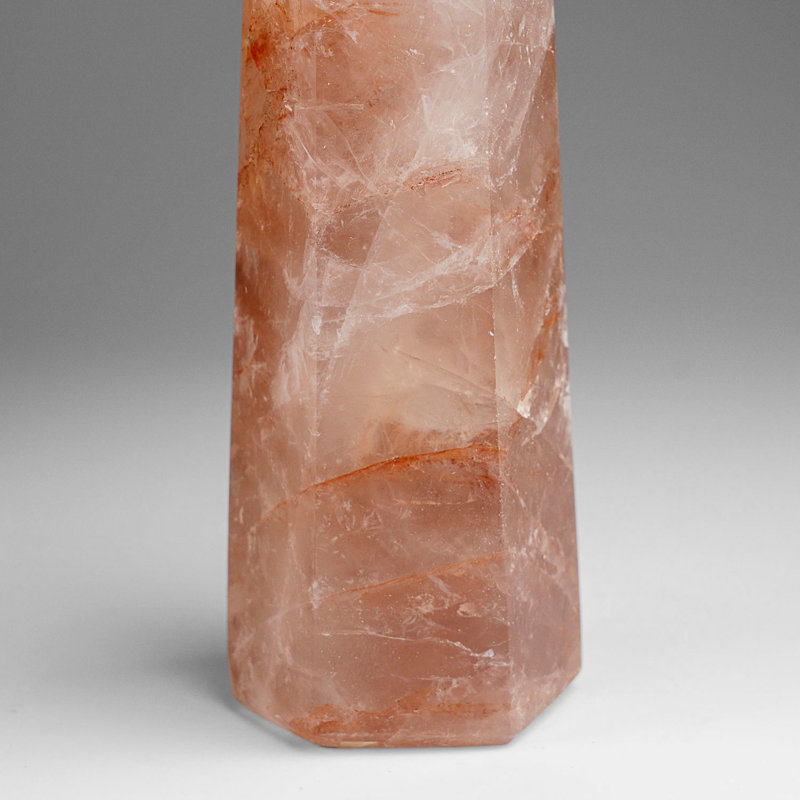 Genuine Polished Strawberry Quartz Point (1.2 Lbs)
