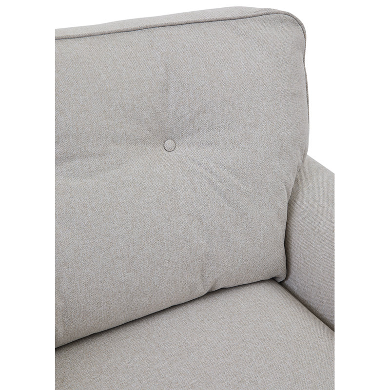 Chaise et demi Laurel, Polyester beige