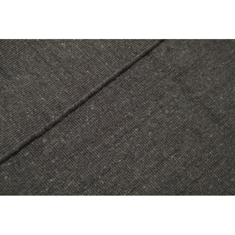 Tapis noir de haute qualité noué à la main