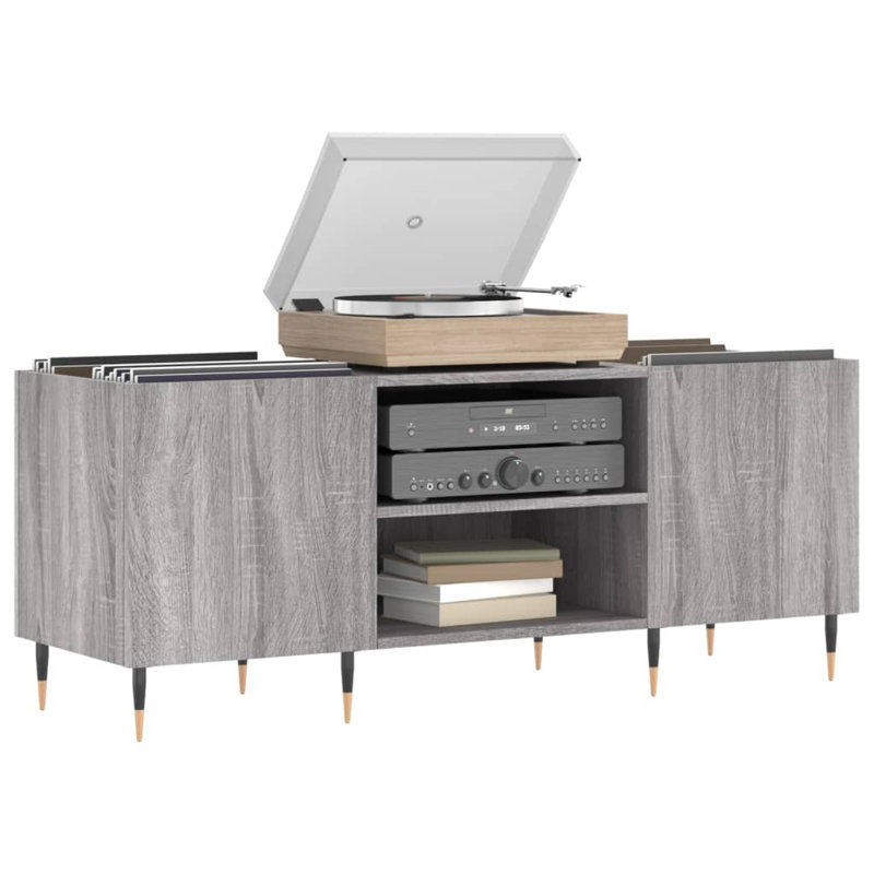 48cm H Media Cabinet, Grey Sonoma