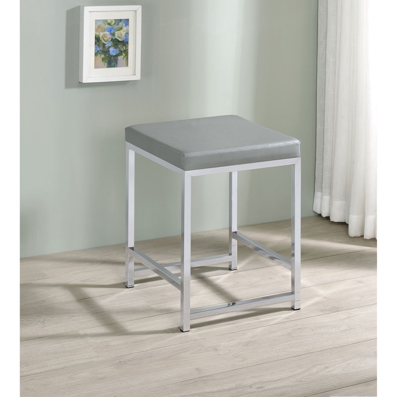 Upholstered Square Vanity Stool