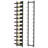 12 Bottle Wall Mounted Wine Bottle Rack in Black
