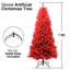 Arbre de Noël ornemental de 7 pieds, 1066 véritables pointes, branches articulées, assemblage et démontage, support en métal sécuritaire pour une ambiance festive, support stable