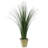 24'' Faux Onion Grass Grass in Ceramic Pot