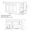 Îlot de cuisine blanc avec rangement 71 po, grande armoire de cuisine avec table de préparation pour la salle à manger-1180224536-1180224551