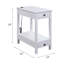Table d'appoint polyvalente en bois avec USB et plusieurs options de rangement