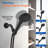 High Pressure 10-Spray Handheld Shower with 2 Filters, 71-Inch Stainless Steel Shower Hose and Adjustable Shower Holder-115759746