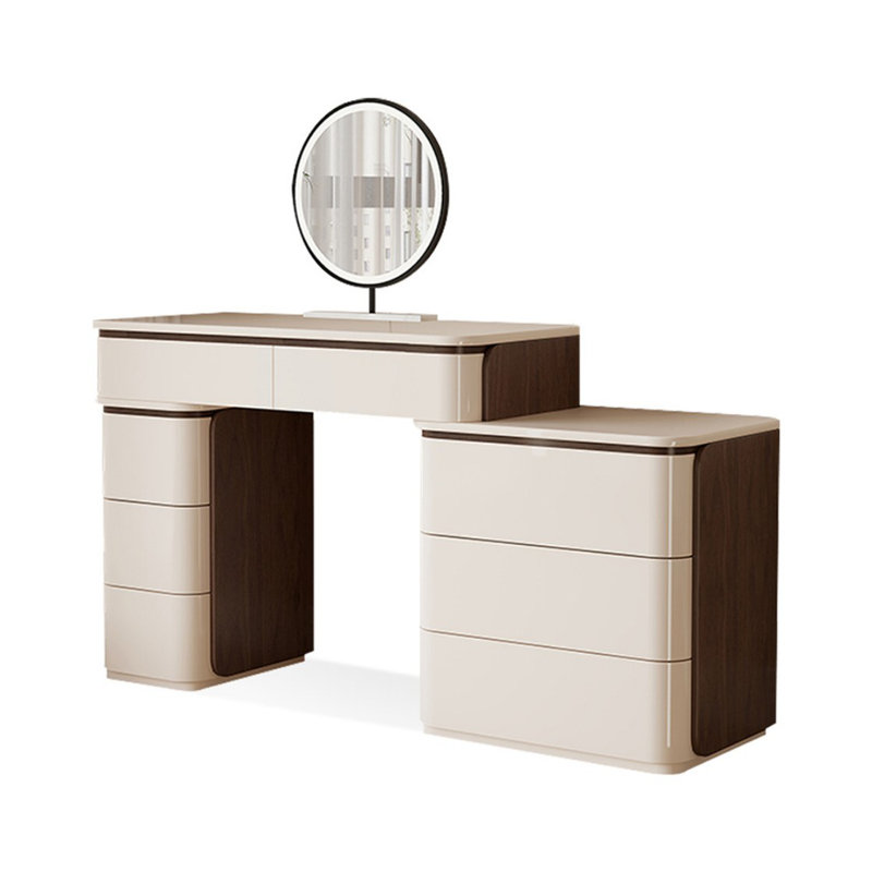 Makeup Vanity with Light mirror,8 drawers
