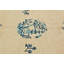 Tapis Oushak moderne à bordure crème unique 4 x 6 One-of-a-Kind