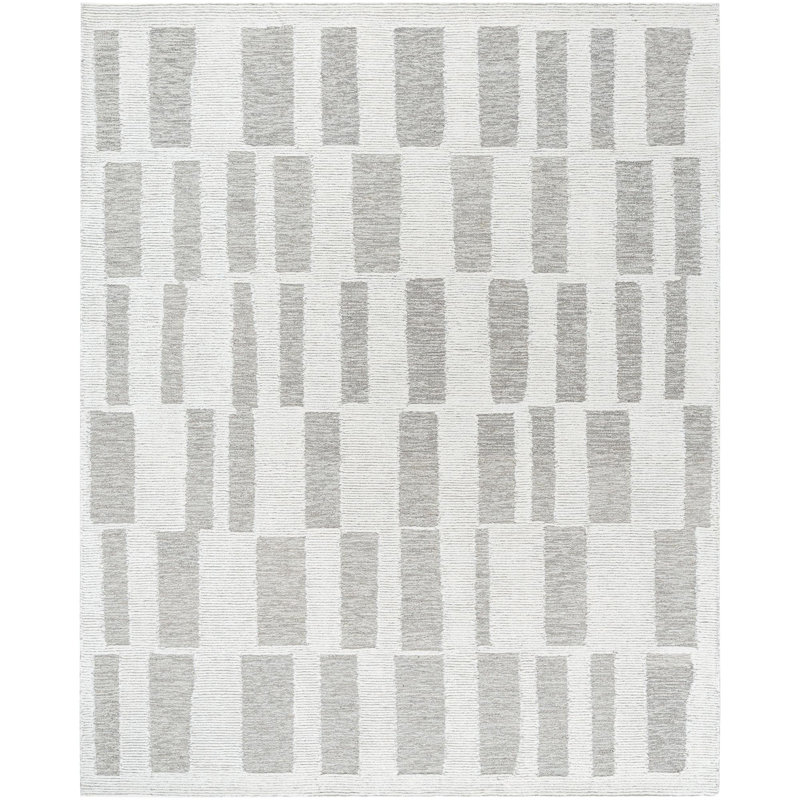 Tapis d'intérieur fait à la main Jacobie, Rectangulaire 8 pi x 10 pi