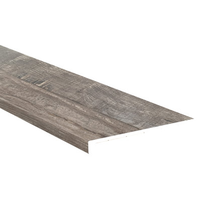 1.25 in. T x 47.25 in. L x 12.01 in. W Luxury Vinyl Flooring Trim Eased Edge Stair Tread