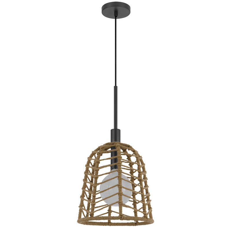 Luminaire suspendu gris anthracite 1 lumière Ullin