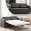 Grand canapé-lit en similicuir gris foncé-1530294646-1417188395