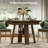 43"–59" Fluted Extendable Oval Dining Table With Storage Shelf, Walnut, Seats 4–8-97446381