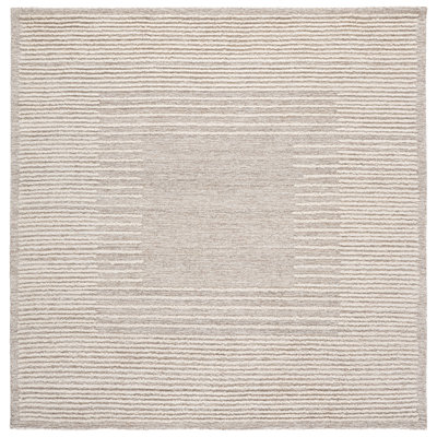 Abstract Hand Tufted Wool, Cotton Solid Color Indoor Rug