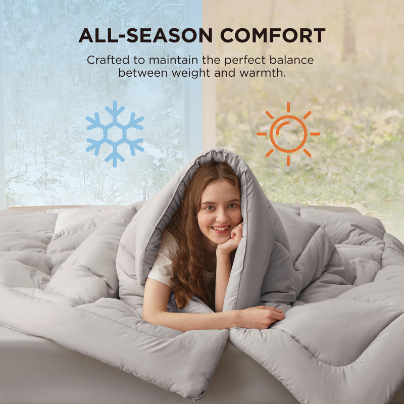 Bedsure Comforter Duvet Insert - Quilted Comforters, Queen